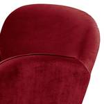 Fauteuil Vallegrande fluweel - Donkerrood