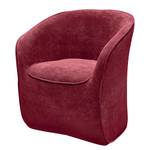 Fauteuil Saipina Tissu - Rouge Bordeaux