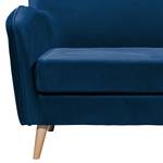 Sofa Vallegrande (2-Sitzer) Samt - Marineblau