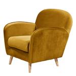 Fauteuil Vallegrande Velours - Jaune moutarde