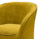 Fauteuil Saipina Tissu - Jaune moutarde