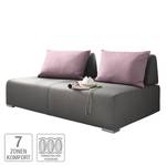 Schlafsofa Serra Flachgewebe - Taupe / Mauve