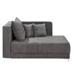 Chaise longue Mineros microvezel - Donkergrijs