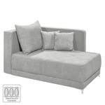 Chaise longue Mineros microvezel - Lichtgrijs