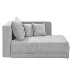 Chaise longue Mineros microvezel - Lichtgrijs