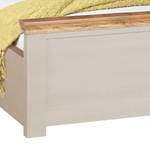 Lit en bois massif Newhaven Marron - Blanc - Bois massif - 186 x 100 x 216 cm