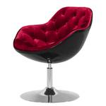 Fauteuil Apia Tissu - Noir / Rouge