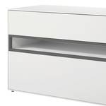 Buffet hülsta now easy III Blanc pur laqué / Gris clair