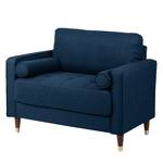 Fauteuil Saranda Geweven stof - Marineblauw