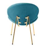 Fauteuil Zadar Velours - Bleu glacier