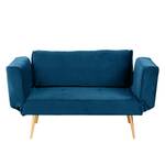 Schlafsofa Behram II Samt - Marineblau