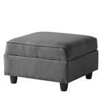 Hocker Lavara Webstoff - Dunkelgrau