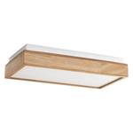 LED-plafondlamp Bens II Gestructureerd essenhout/plexiglas - 1 lichtbron