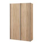 Armoire à portes coulissantes Budget Chêne Sonoma - 125 cm - Imitation chêne de Sonoma - 125 x 48 cm - Sans portes miroir