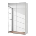 Armoire à portes coulissantes Budget Blanc polaire - 125 cm - 2 miroirs - Blanc polaire - 125 x 48 cm - 2 miroir