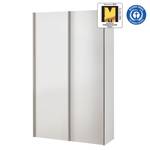 Schwebetürenschrank Budget Polarweiß - 125 cm - Polarweiß - 125 x 48 cm - Ohne Spiegeltür/-en