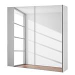 Armoire à portes coulissantes Budget Blanc polaire - 200 cm - 2 miroirs - Blanc polaire - 200 x 48 cm - 2 miroir