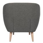 Fauteuil Lamia Geweven stof - Donkergrijs