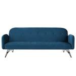 Schlafsofa Patan Samt - Marineblau