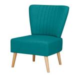 Fauteuil Volos Tissage à plat - Bleu pétrole