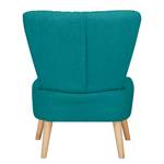 Fauteuil Volos Tissage à plat - Bleu pétrole