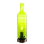 Tafellamp Bottle glas/ijzer - 1 lichtbron - Glanzend lichtgroen