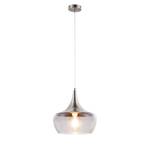 Suspension Arola Verre / Fer - 1 ampoule - Granit