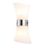Wandlamp Austin glas/ijzer - 2 lichtbronnen - Wit