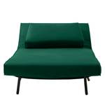 Fauteuil convertible Empoli Velours - Vert foncé