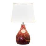 Lampe Susa Tissu mélangé / Céramique - 1 ampoule - Blanc / Rouge