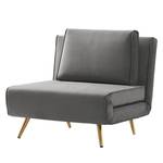 Fauteuil convertible Empoli Velours - Platine