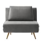 Fauteuil convertible Empoli Velours - Platine