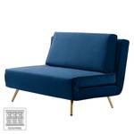 Schlafsofa Empoli Samt - Dunkelblau