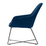 Fauteuil Kashar Velours - Bleu foncé