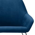 Fauteuil Kashar Velours - Bleu foncé