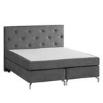 Lit boxspring Dogali Velours - Anthracite - 180 x 200cm