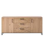 Sideboard Carper Eiche teilmassiv / Metall - Eiche / Schwarz