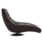 Chaise lounge Colima Cuir véritable - Marron foncé