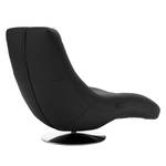 Chaise lounge Colima Cuir véritable - Noir