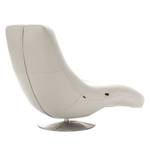 Chaise lounge Colima Cuir véritable - Blanc