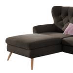 Ecksofa Celaya Microfaser - Dunkelgrau - Longchair davorstehend links