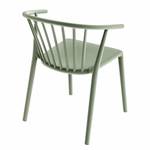 Chaises à accoudoirs Woody (lot de 2) Vert olive clair	 - Sans coussin d’assise