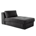 Chaise longue Teapa Microvezel - Zwart