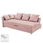 Canapé convertible Howell II Tissu structuré - Rose