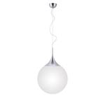LED-Pendelleuchte Damian Glas / Aluminium - Weiß / Silber