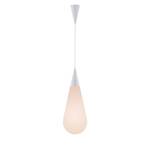 LED-hanglamp Tristan glas/ijzer - wit