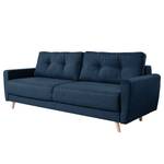 3-Sitzer Sofa SOLA Webstoff Luba: Jeansblau - Ohne Schlaffunktion