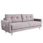 3-Sitzer Sofa SOLA Webstoff Luba: Hellrosa - Ohne Schlaffunktion