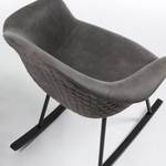 Rocking chair Kevya l (lot de 2) Tissu / Métal - Graphite/ Noir