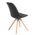 Gestoffeerde stoelen Ralf  l (4 stuk) geweven stof/massief beukenhout - donkergrijs/beukenhout - Donkergrijs